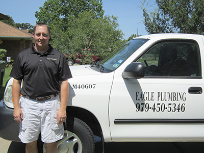 Gus Heinze - owner of Eagle Plumbing